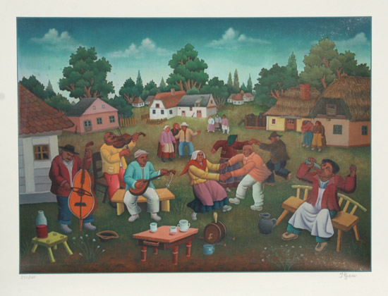 Village Dance - Ivan Generalić Tablo