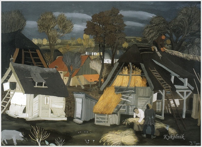 Village backyard (1937) – Ivan Generalić Tablo