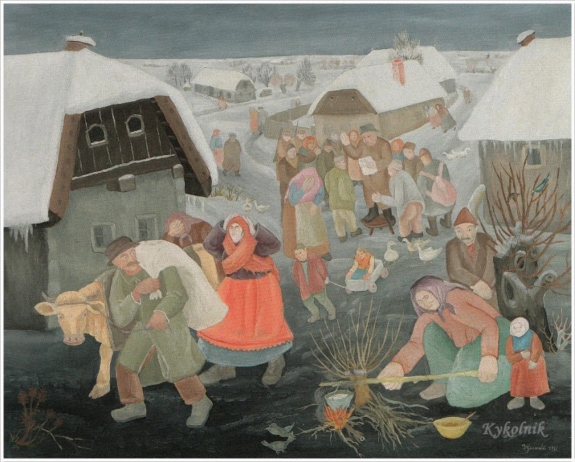 With a hammer (Trading) (1936) - Ivan Generalić Tablo