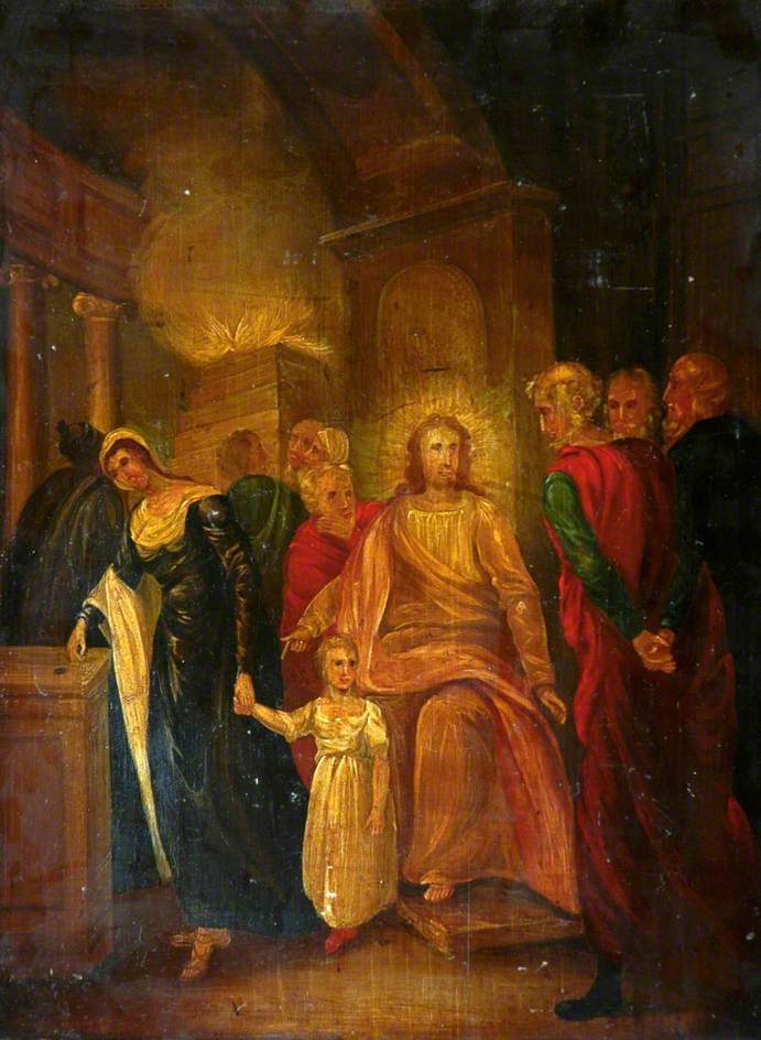 Justice (Christ and the Elders in the Temple) (1837) - John Bradley Tablo