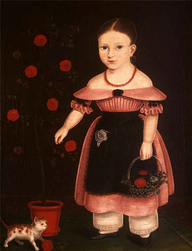 Little Girl in Lavender (1840) - John Bradley Tablo