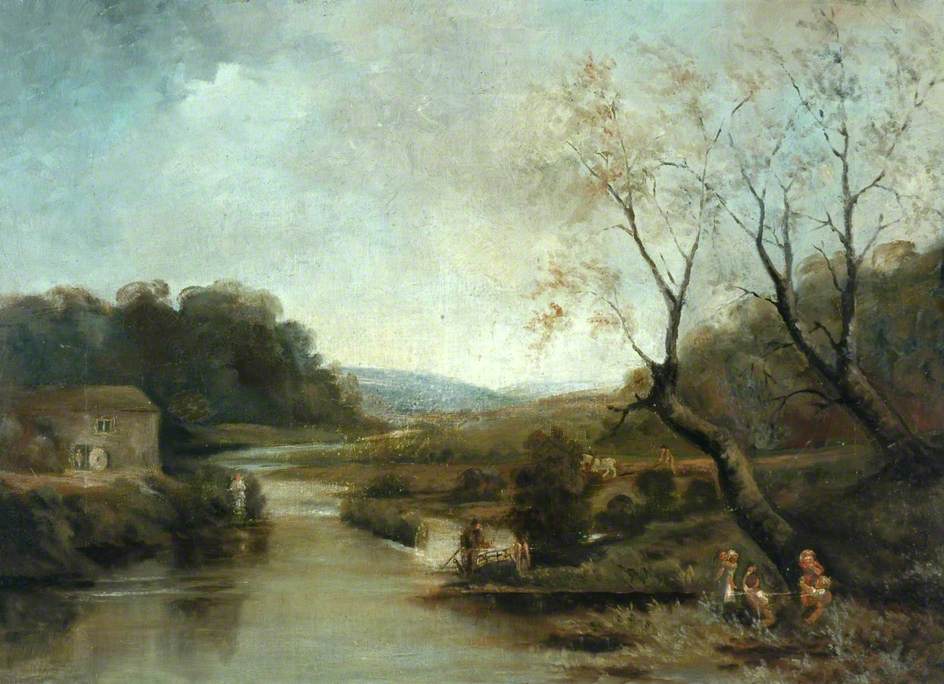 Old Corn Mill, Stockbridge - John Bradley Tablo