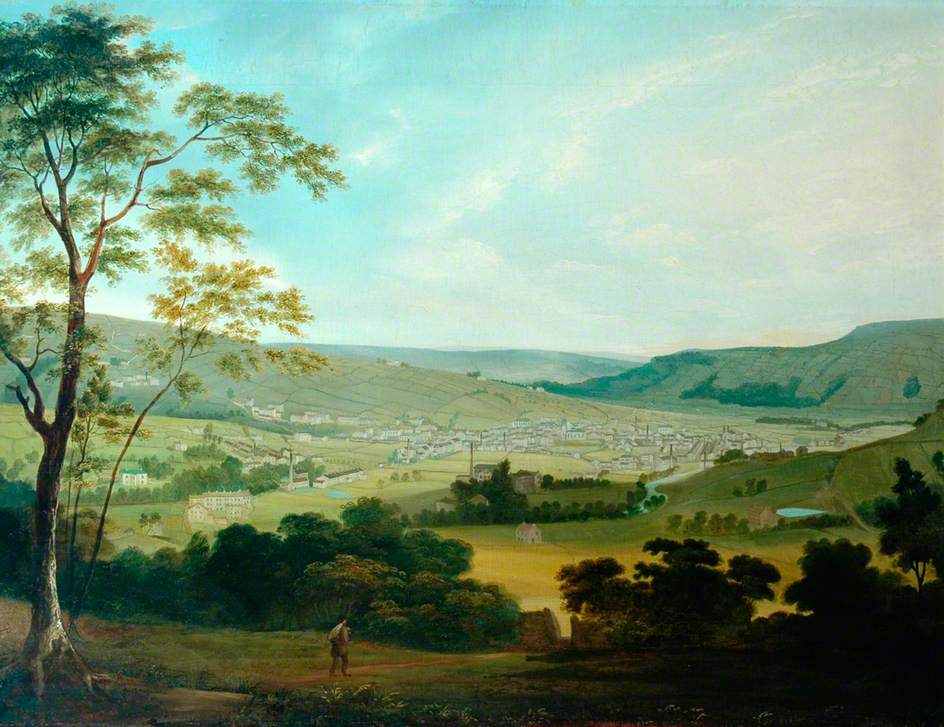 View of Keighley (1839) - John Bradley Tablo