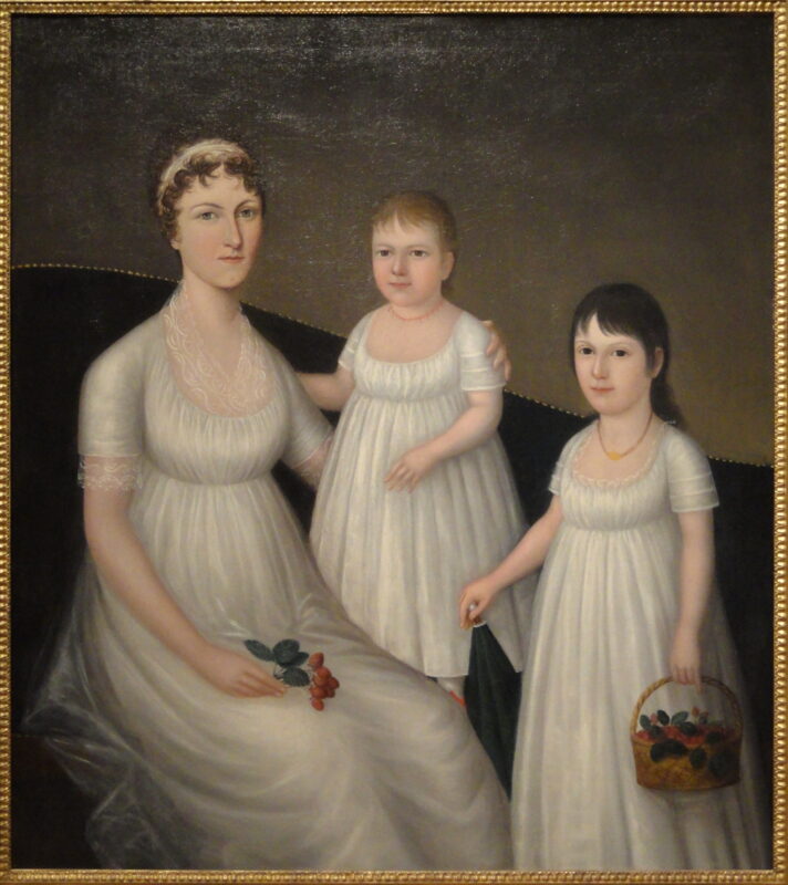 Grace Allison McCurdy and Her Daughters (1804) – Joshua Johnson Tablo