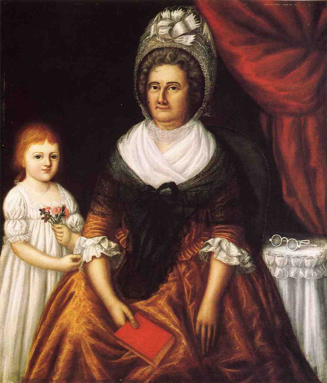 Mrs. John Moale (Ellin North) and Ellin North Moale (1800) - Joshua Johnson Tablo