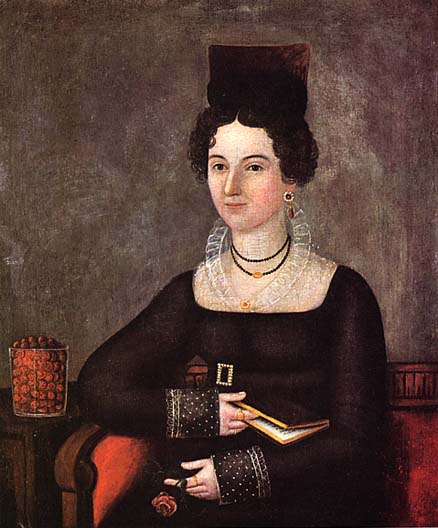 Young Lady on a Red Sofa (1810) – Joshua Johnson Tablo