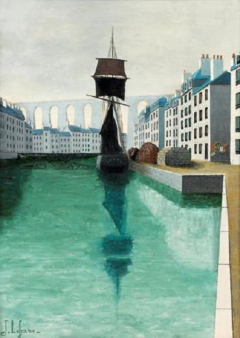 Morlaix, brume matinale (1943) - Jules Lefranc Tablo