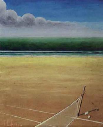 Plage au tennis - Jules Lefranc Tablo