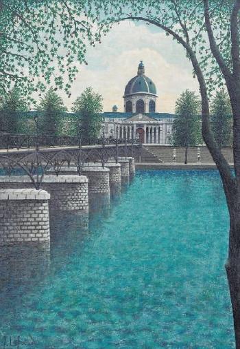 Pont des Arts, Institut de France - Jules Lefranc Tablo