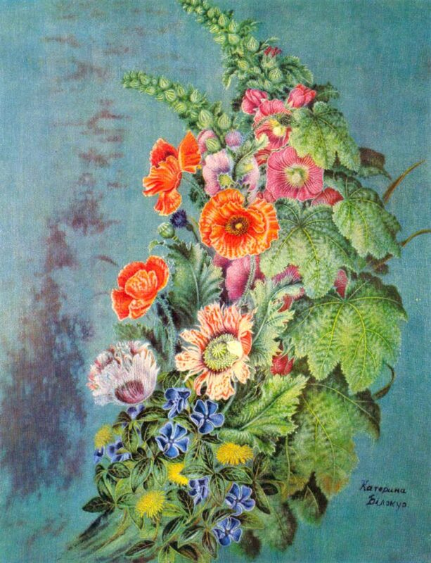 Bouquet of flowers (1954) - Kateryna Bilokur Tablo