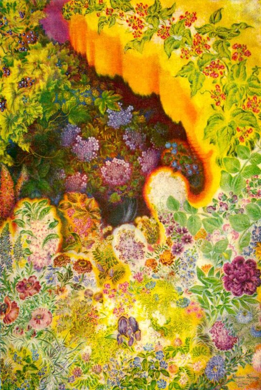 Decorative flowers (1945) - Kateryna Bilokur Tablo