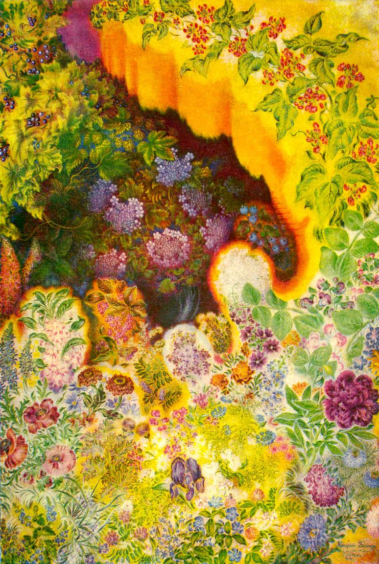 Decorative flowers (1945) - Kateryna Bilokur Tablo