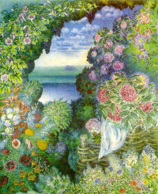 Field of the collective farm (1948) – Kateryna Bilokur Tablo