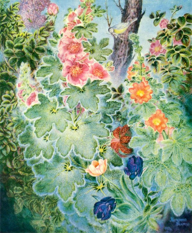 In Bogdanovka by the dam (1955) - Kateryna Bilokur Tablo