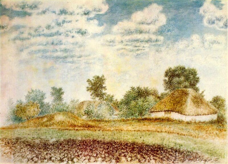 In the village (1956) - Kateryna Bilokur Tablo