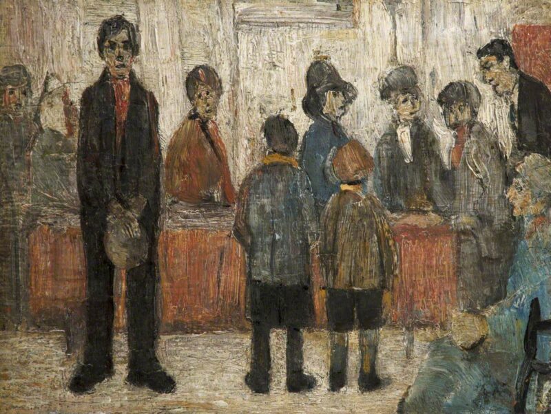 A Doctor's Waiting Room (1920) - L. S. Lowry Tablo