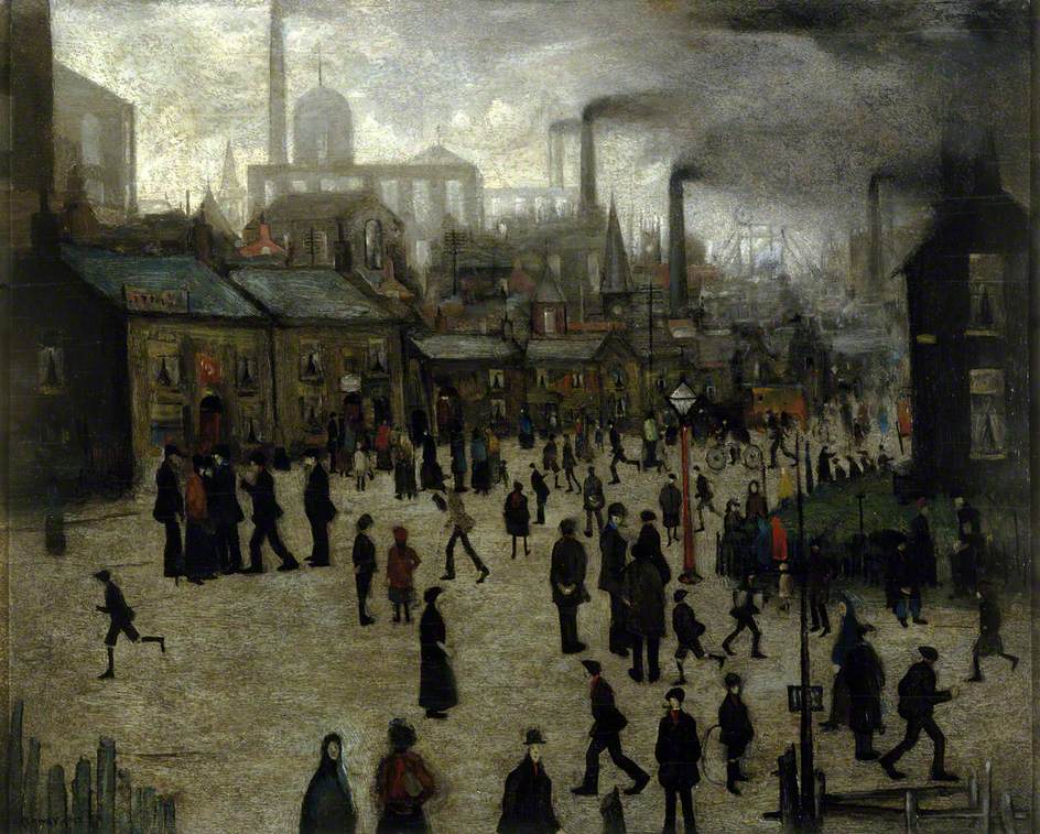 A Manufacturing Town (1922) - L. S. Lowry Tablo