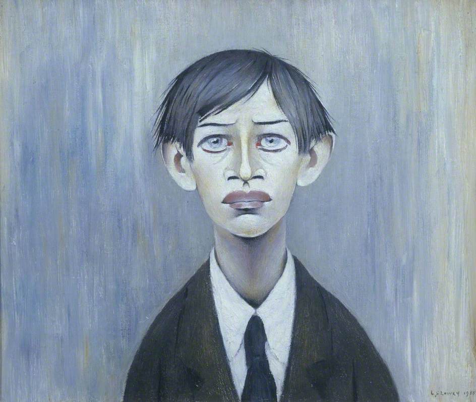 A Young Man (1955) - L. S. Lowry Tablo
