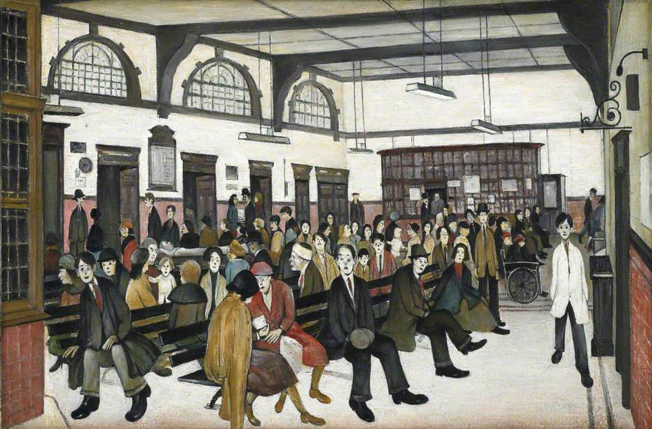 Ancoats Hospital Outpatients' Hall (1952) - L. S. Lowry Tablo