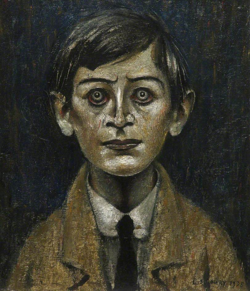 Boy in a Yellow Jacket (1935) - L. S. Lowry Tablo
