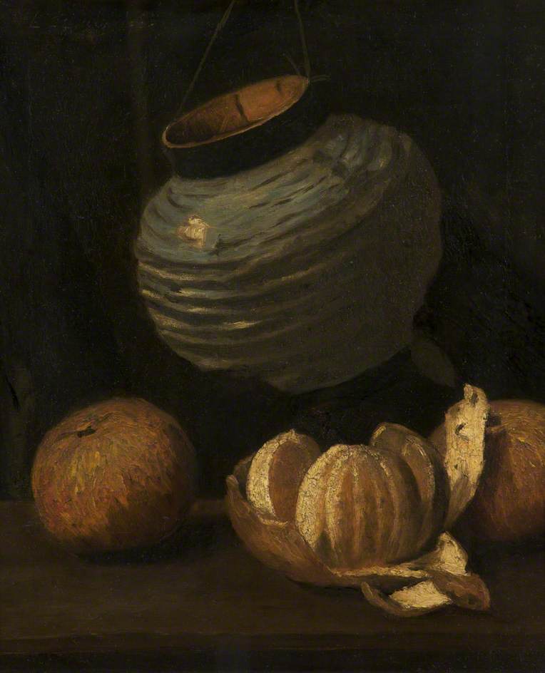 Chinese Lantern and Oranges (1908) - L. S. Lowry Tablo