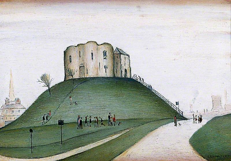 Clifford's Tower, York - L. S. Lowry Tablo