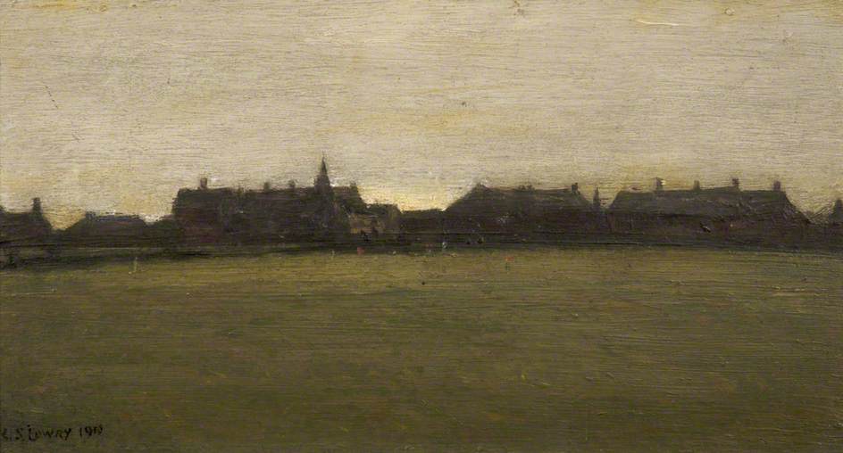 Clifton Junction, Evening (1910) - L. S. Lowry Tablo