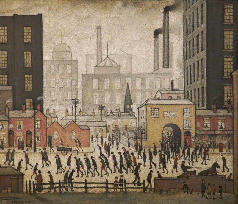Coming from the Mill (1930) – L. S. Lowry Tablo