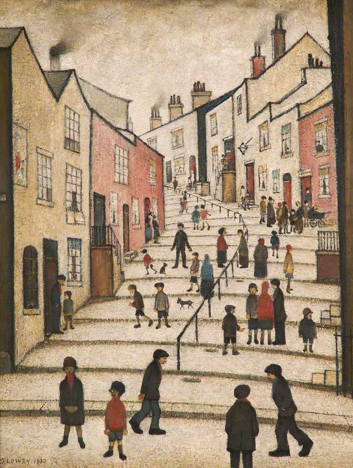 Crowther Street, Stockport, Cheshire (1930) - L. S. Lowry Tablo