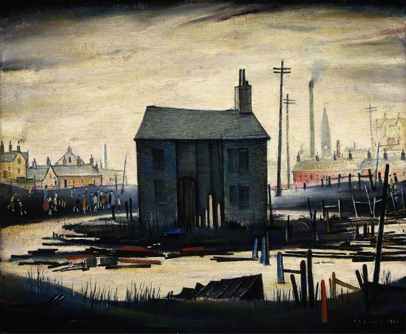 Derelict Building (1941) - L. S. Lowry Tablo