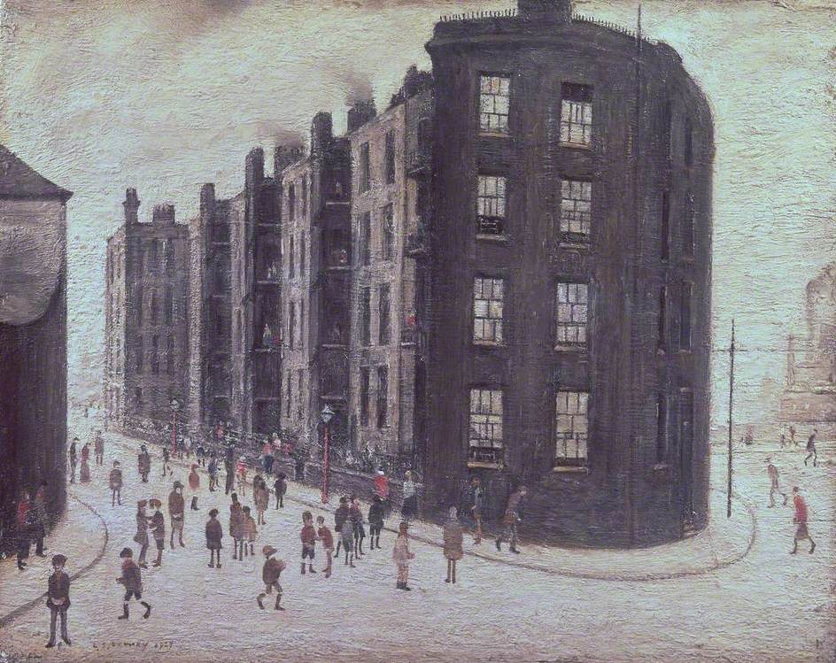 Dwelling, Ordsall Lane, Salford (1927) – L. S. Lowry Tablo