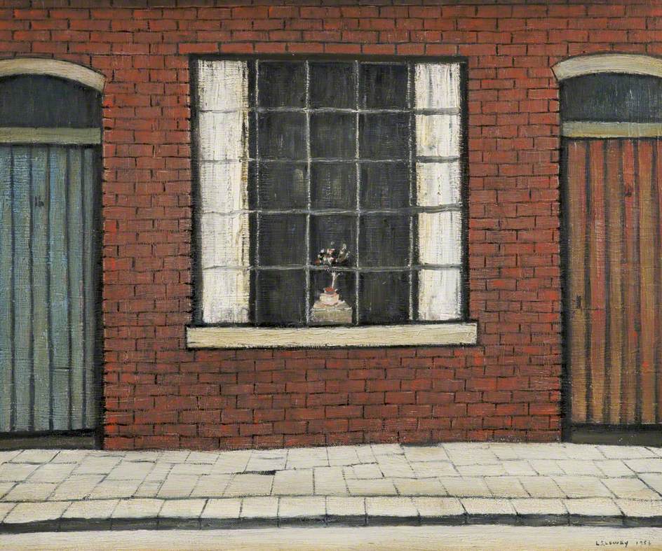 Flowers in a Window (1956) - L. S. Lowry Tablo