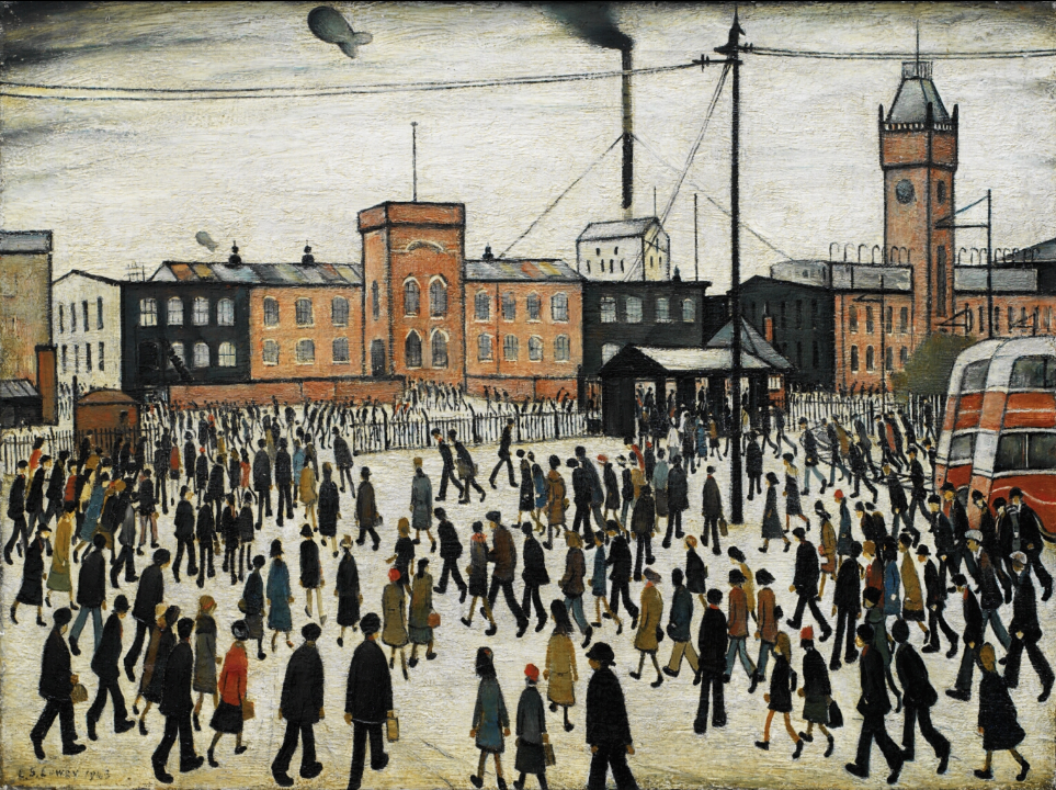 Going to Work (1943) – L. S. Lowry Tablo