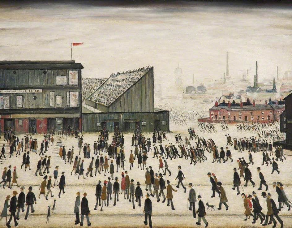 Going to the Match - L. S. Lowry Tablo