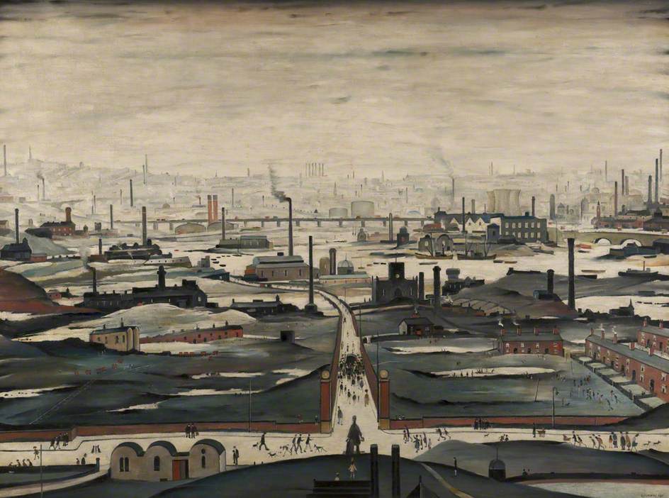 Industrial Landscape (1953) - L. S. Lowry Tablo