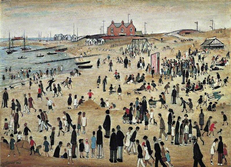 July, the Seaside (1943) - L. S. Lowry Tablo