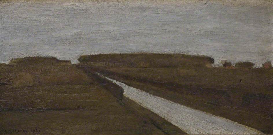 Landscape with Road (1941) - L. S. Lowry Tablo