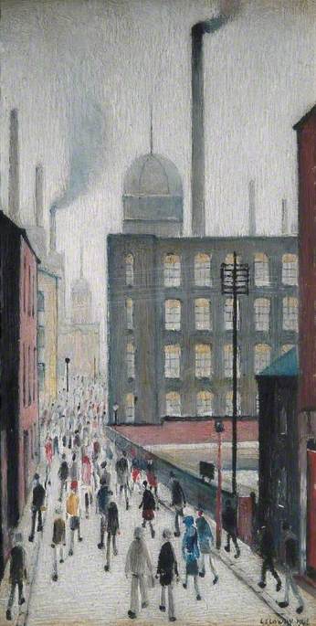 Monday Morning (1946) - L. S. Lowry Tablo