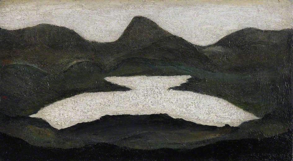 Mountain Lake (1943) - L. S. Lowry Tablo