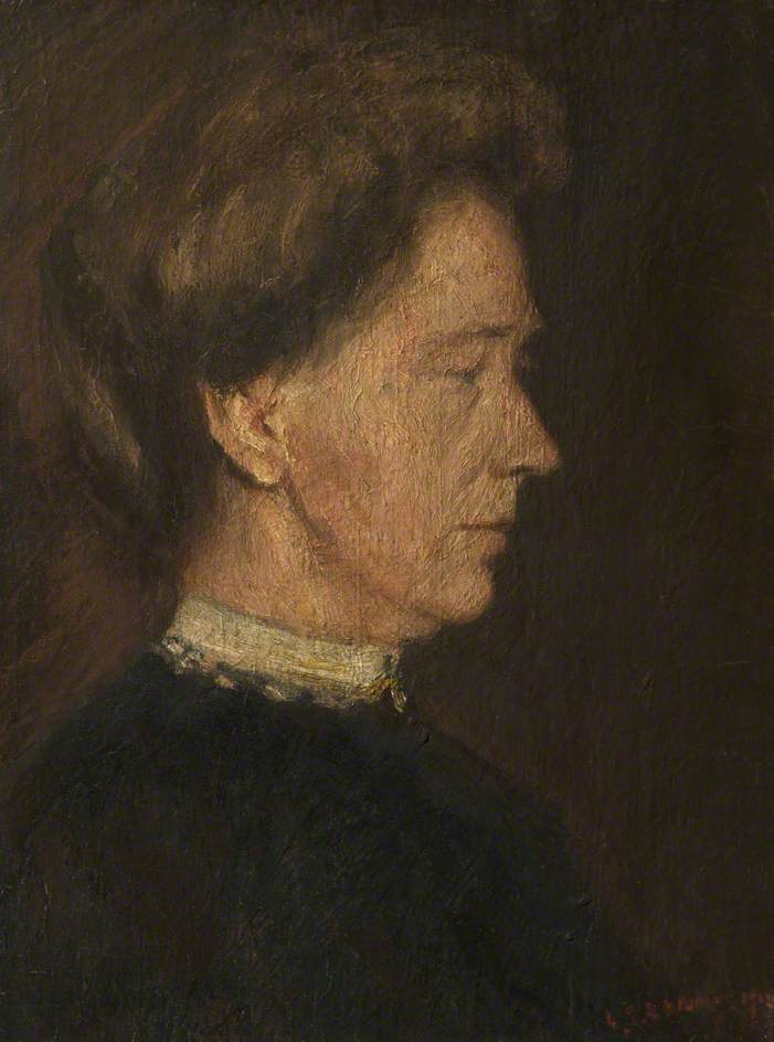 Portrait of the Artist's Mother (1912) - L. S. Lowry Tablo