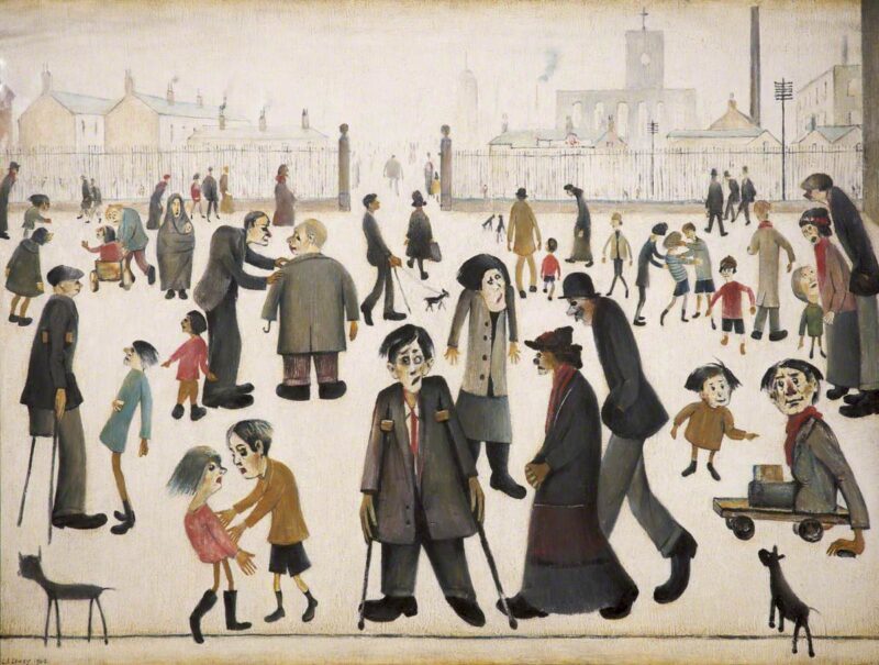 The Cripples (1949) - L. S. Lowry Tablo