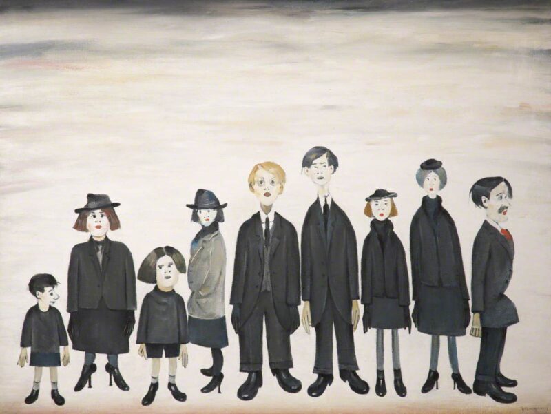 The Funeral Party (1953) - L. S. Lowry Tablo