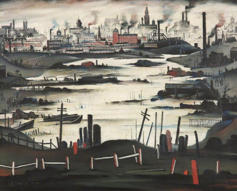 The Lake – L. S. Lowry Tablo