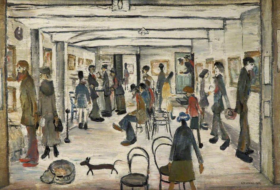 The Mid Day Studios (1954) - L. S. Lowry Tablo