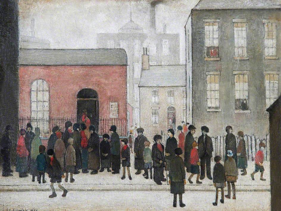 The Mission Room (1937) - L. S. Lowry Tablo