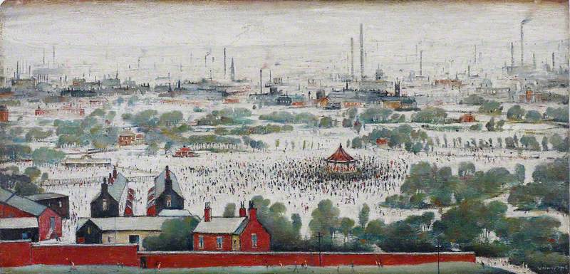 The Park (1946) - L. S. Lowry Tablo