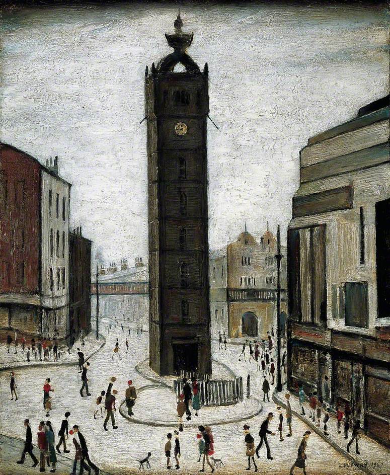 The Tollbooth, Glasgow (1947) - L. S. Lowry Tablo