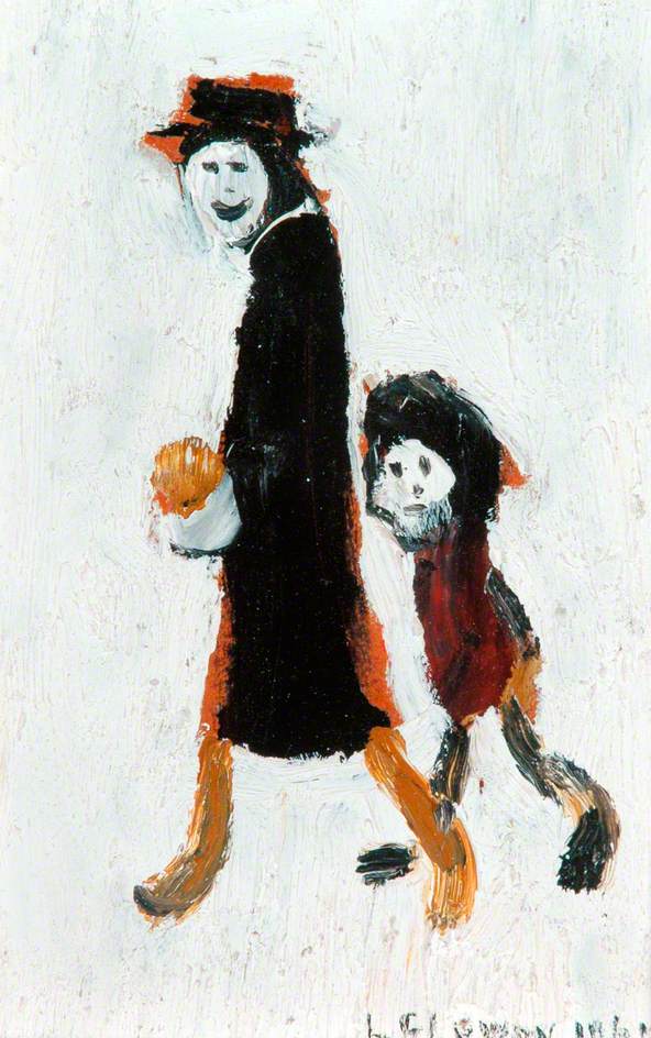 Two Figures – L. S. Lowry Tablo