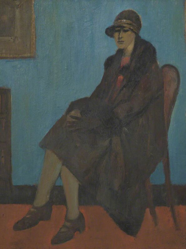 Woman in a Chair (1921) - L. S. Lowry Tablo