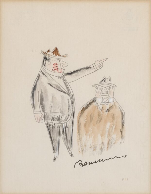 Two Gentlemen - Ludwig Bemelmans Tablo